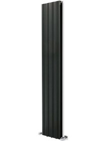 Resim 1800mm x 315mm Yüksek Isı Kapasiteli Dekoratif Amber Dikey Aluminyum Antrasit Radyatör 