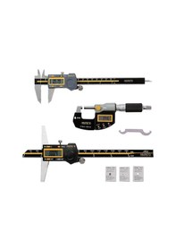 Resim Asimeto As-960 Dijital Kumpas + Dışçap Mikrometresi + Derinlik Kumpası Üçlü Set 