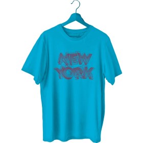 Resim Bluu Newyorklite Sporcu T-Shirt Bisiklet Yaka 