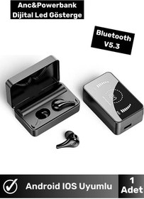 Resim Wintoup Honor Serisi Tüm Modeller Siyah Powerbankli Ledli Bluetooth Kulak İçi Kulaklık 