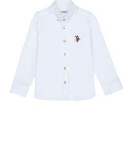 Resim U.S. Polo Assn. Erkek Çocuk Beyaz Uzun Kollu Basic Gömlek 50271303-VR013 
