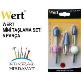 Resim Wert 6205 Metal Cam Plastik Taşlama Seti 5 Parça Hobi Gravür 