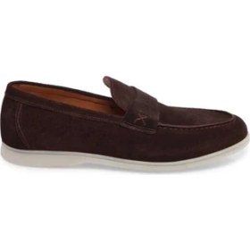 Resim Tergan Kahve Hakiki Süet Deri Erkek Loafer - E24I1AY56788-B85 