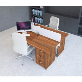 Resim Burovena Vena Nil Workstation Ikili Çalışma Masa 158Cm X 140Cm X 115H 