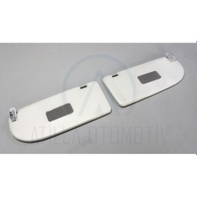 Resim 2 x VW CADDY 2K1 2003-2010 TAVAN İÇ GÜNEŞLİK ÖN SOL-SAĞ GRİ 