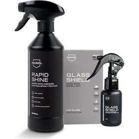 Resim Nasiol-SET 12-Rapidshine Hızlı Detay Spreyi ve Glasshield Nano Yağmur Kaydırıcı Sprey Seti 