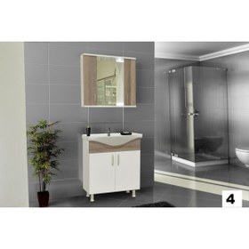 Resim DOĞSAN MOBİLYA Banyo Dolabı 75 cm Takım 