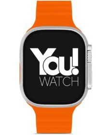 Resim You Watch Youwatch A8-a87 Turuncu Silikon Kordon Akıllı Saat Ultra Serisi Ios Ve Android Uyumlu 