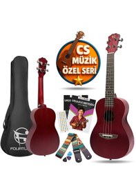 Resim Fourtune Elio Ukc-23rd Concert Ukulele Maun Hakiki Ağaç Özel Seri Concert 