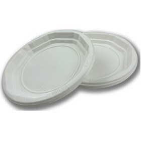 Resim Plastik Tabak 19cm 50 Adet 