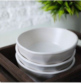 Resim Keramika Mat Beyaz Kristal Çerezlik / Sosluk 12 Cm 6 Adet 022 