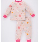 Resim Defacto Kız Bebek Desenli Uzun Kollu Pijama Takımı B2160A523WNPN262 