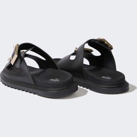 Resim DeFacto Kadın Düz Taban Çift Bantlı Suni Deri Terlik E7172AX25SPBK23 Siyah 