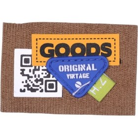 Resim Aplike Ütü İle Yapışan Goods Yazılı Arma 4x4 cm 