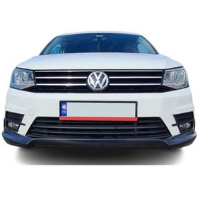 Resim Genel Markalar Volkswagen Caddy Uyumlu 2015-2020)Rieger Style Ön Tampon Ek Plastik 
