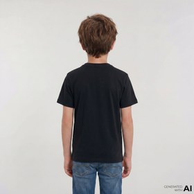 Resim Vans Pizza Me Ss Çocuk Siyah T-Shirt 
