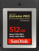 Resim SanDisk 512GB Extreme PRO CF Express Kart Type B, 1700MB/s' 