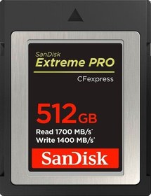 Resim SanDisk 512GB Extreme PRO CF Express Kart Type B, 1700MB/s' 