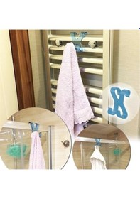 Resim Zmc Bilişim Hang İt Pratik Kolay Taşımabilir Havlupan 2 Kancalı Banyo Askısı Çok Renkli 