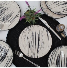 Resim Anka 25 Cm Seramik Servis Tabağı 6 Adet 