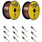 Resim Hepa Merz Connection Paket-12 Hoparlör Kablosu Jak Konnektör Pake 