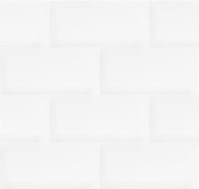 Resim EGE Seramik Beyaz 10x20 cm 0,50 m² Metro Duvar Karosu (EGE.100X200MET01) 