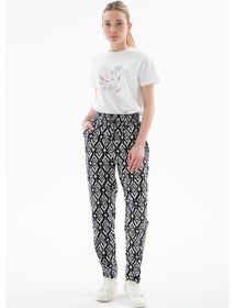 Resim Fashion Friends Bayan Pantolon 25y0843k1 Siyah Siyah 