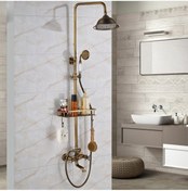 Resim Banyo Bataryası Duş Seti Özel Tasarım Antik Sepetli Yeni Model 