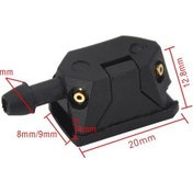 Resim Lasonstiges 2 Adet Araba Silecek Yıkayıcı Araba Silecek Memesi Bıçağı 8mm 9mm Kol Nozulu Üzerine Monte Ayarlanabilir 4 Sprey Araba Aksesuarları 