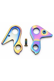 Resim SARİSSA BİSİKLET Salcano Assos 10 Bisiklet Aktarıcı Kulağı Kadro Kulağı Titanyum Rainbow Kadro Kulağı 