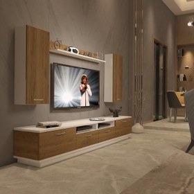 Resim Decoraktiv Trendstyle 5220D Mdf Tv Ünitesi Tv Sehpası - Beyaz - Pera 