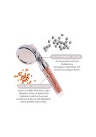 Resim Filtreli Su Tasarruflu Ve Boncuklu Duş Başlığı Tazyikli El Duşu Diğer 