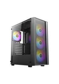 Resim Antec Ax65 Argb 4x120mm Fan Atx Siyah Mid Tower Gaming Oyuncu Akak0ant0016 