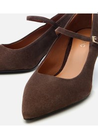 Resim Hotiç Kadın Süet Deri Kahverengi Mary Jane Stiletto 01ayh304130a480 Kahverengi 