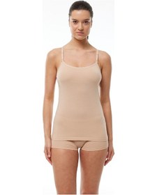 Resim Malabadi Kadın Ten Ayarlanabilir Askılı Modal Emzirme Atleti 1054 Ten 