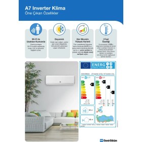 Resim Demirdöküm A7 Inverter A++ 18.000 BTU Wifi'li Klima 
