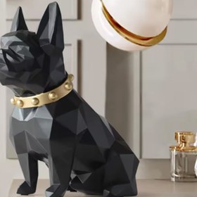 Resim Cubic Bulldog Sculpture, Cubic Bulldog Statue, Geometric Bulldog Statue, Modern French Bulldog Decor, Cubist Bulldog Statue, Bulldog Statue - Object-1 
