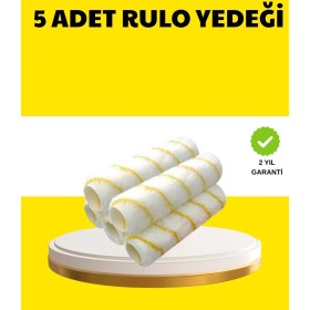Resim Pileli Store 5’li Ince Işçilik Boya Rulo Seti Pürüzsüz ve Eşit Kaplama 