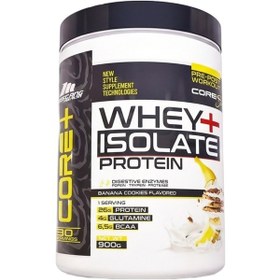 Resim Mustang Nutrition Core+ Series Isolate Whey Protein Tozu 900 Gr 30 Servis Muzlu Kurabiye + Shaker + Protein Kahve Hediyeli Muz Aromalı 