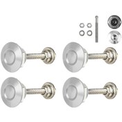 Resim Tenfowee 4 Adet Hızlı Serbest Bırakma Motor Kaputu Kilit Düğmesi, Alüminyum Ve Paslanmaz Çelik, Evrensel Uyum, 150 Pound Çekme Gücü, Stylish Tasarım 