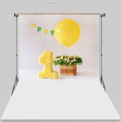 Resim FONHANE 2x2.5 Mt Kumaş Üç Boyutlu Çocuk Stüdyo Fotoğraf Fonu - 1 YAŞ SARI BALON 