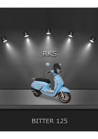 Resim Rks Bitter 125 Motosiklet Mavi 