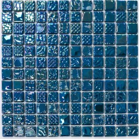 Resim MozaiKristaL Yapıların Tüm Yüzeylerinde Kullanılabilir, Dayanıklı, Dekoratif, Estetik ve Şık Cam Mozaik. Cam Ölçüsü: 25X25 Mm. File Ölçüsü: 31.5X31.5 Cm. ( 1 Koli = 10 File = 1 m2 Fiyatıdır ) 