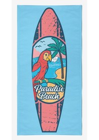 Resim PARADISE BEACH Dijital Baskılı 75x150 Cm Plaj Havlusu Mavi 