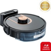 Resim Yui S7 Nomopzone Özellikli Akıllı Robot Vacuum & Mop Süpürge Siyah(Yui Türkiye Garantili) 