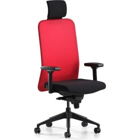 Resim Bürotime Comfy Başlıklı Çalışma Koltuğu Kırmızı/siyah 