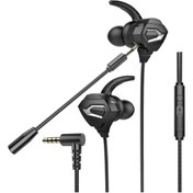 Resim Rampage Rm-k46 Cobra 3,5mm Gaming Siyah Kulak Içi Mikrofonlu Kulaklık 