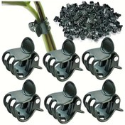 Resim Cloud011 30/50/100 Adet Koyu Yeşil Bahçe Bitki Klipsi - Sağlam Plastik Ayarlanabilir Destek 