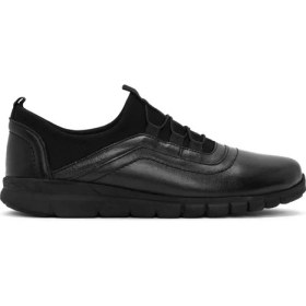 Resim Derimod Kadın Siyah Deri Comfort Ayakkabı 24WFD500118 