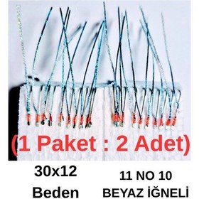 Resim Eagenset İstavrit Çaparisi 30x12 11 No 10 Beyaz İğneli 2li Paket 